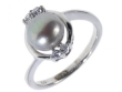 Кольцо, серебро 925, жемчуг,циркон 008 02 21-03899 2009 г инфо 5047w.