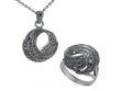 Комплект подвеска+кольцо, серебро 925, капельн серебро 001 18 21-00004 2010 г инфо 5179w.